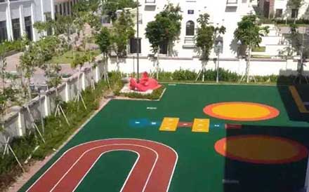临沂私人幼儿园 EPDM地面